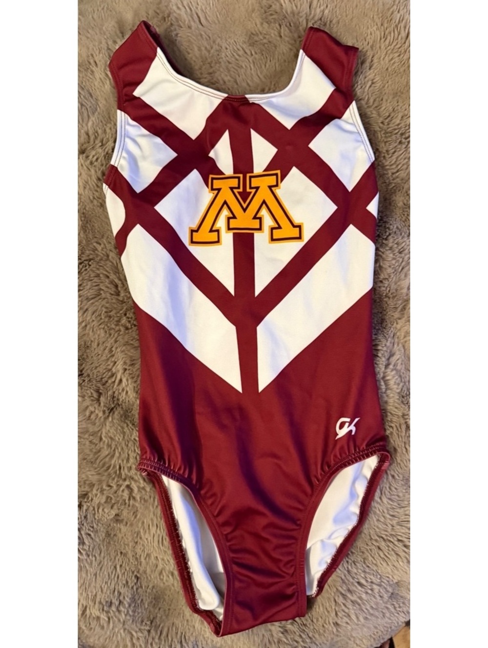 GK Elite Minnesota Gophers Gymnastics Leotard AXS Adult Extra Small Maroon